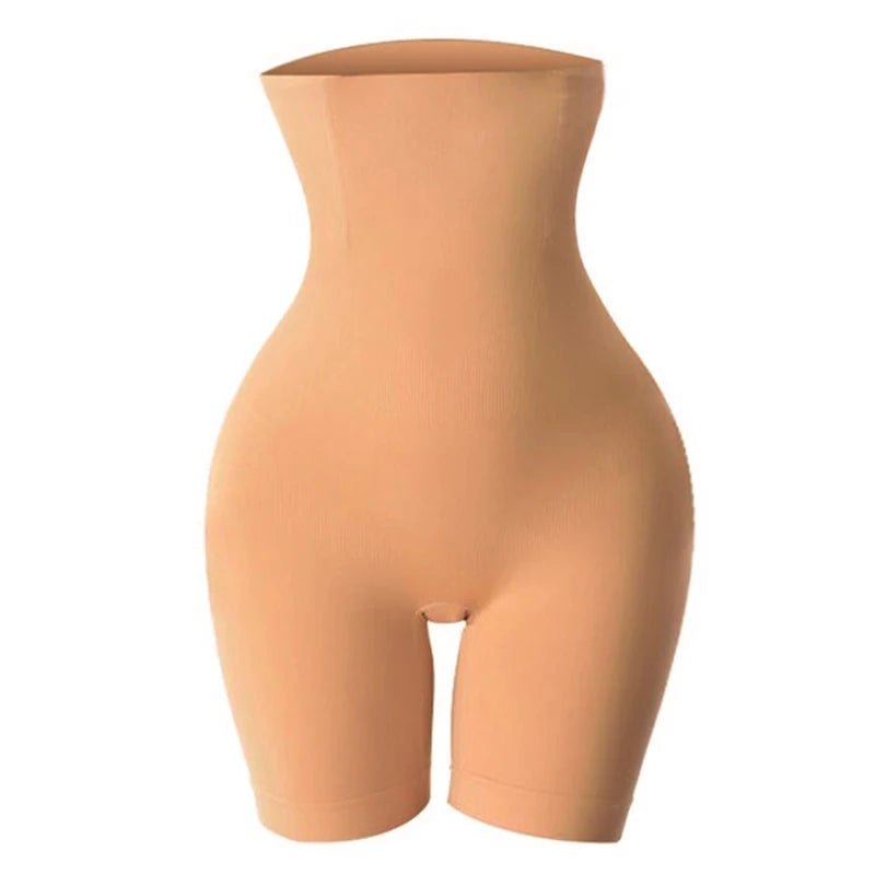 Women'S High Waist Flat Angle Shaper Pants Postpartum Buttocks Lifting Body Shaping Pants Slim Shorts Waist Trainer