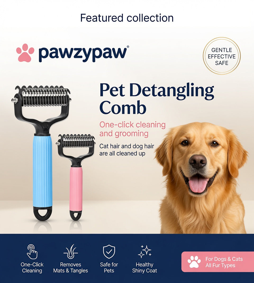 Pawzypaw Deshedding & Detangling Comb