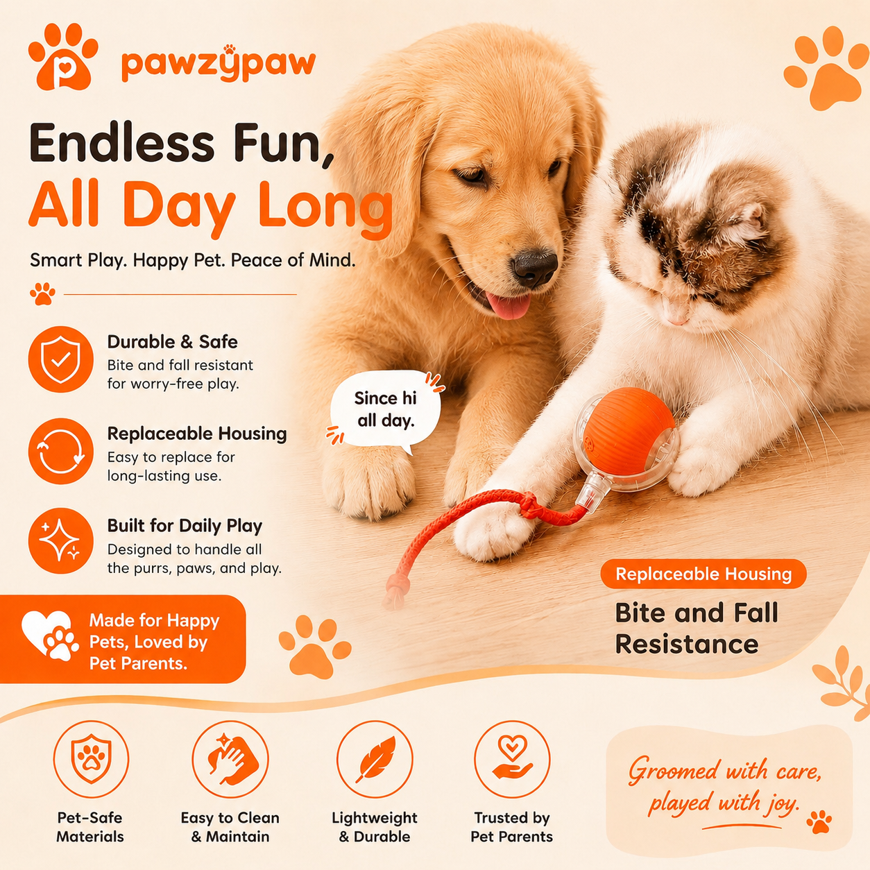 Pawzypaw Interactive Toy
